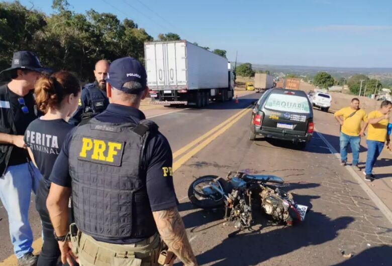 Motociclista morre em acidente na BR