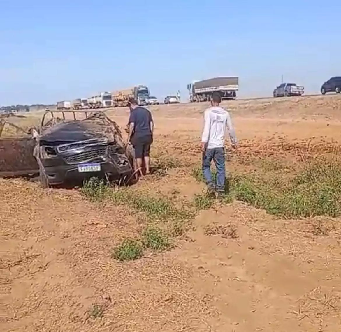 acidente na br 163 capotamento s10 km 674
