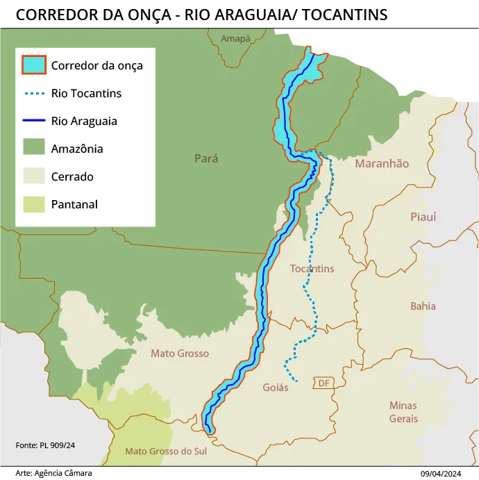 corredor da onça pintada