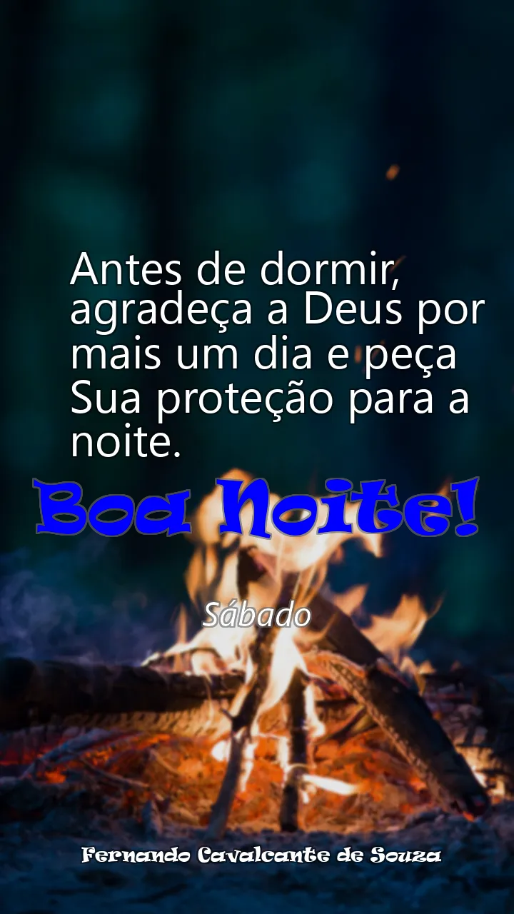 Antes de dormir, agradeça a Deus por mais um dia e peça Sua proteção para a noite.