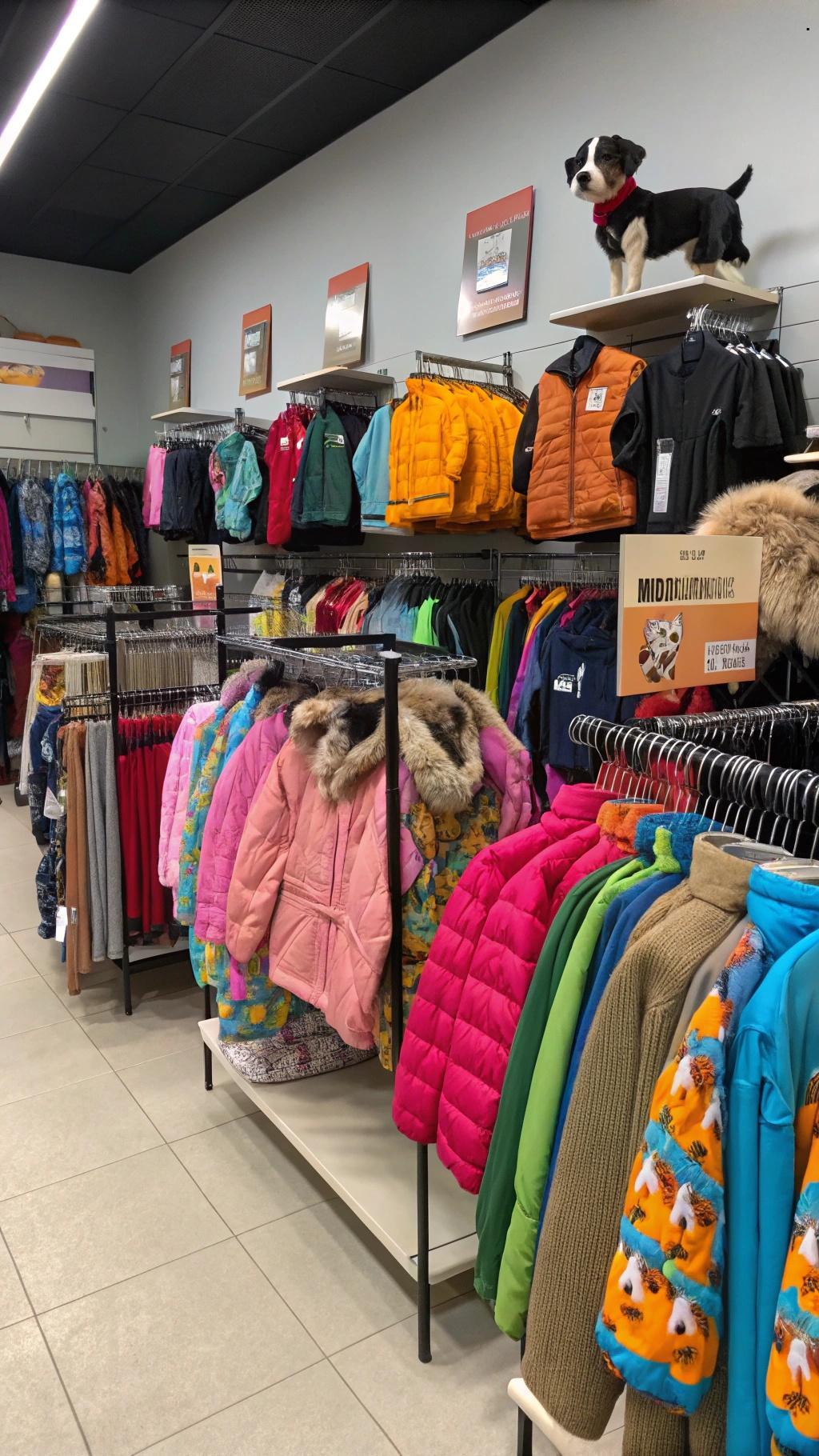 Lojão do Pet apresenta uma ampla gama de roupas para pets, incluindo agasalhos.