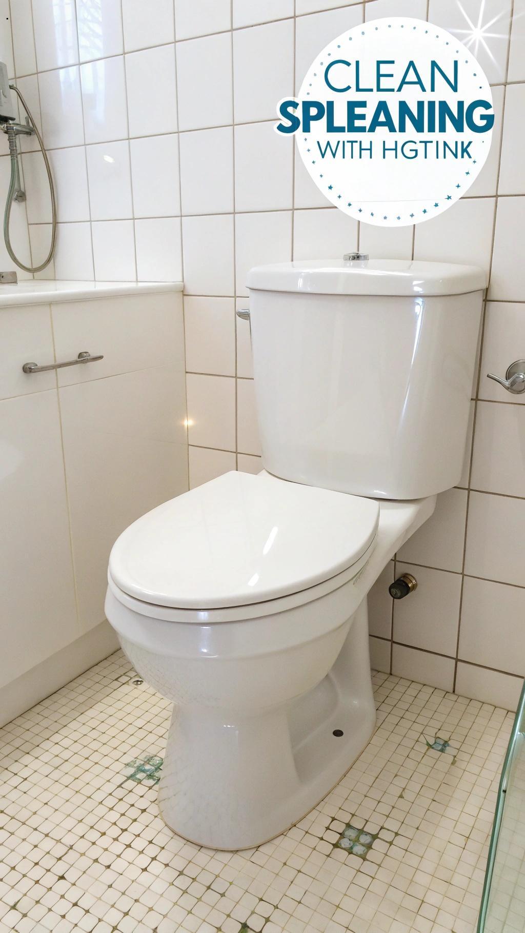 Caixa do vaso sanitário limpa e higienizada.