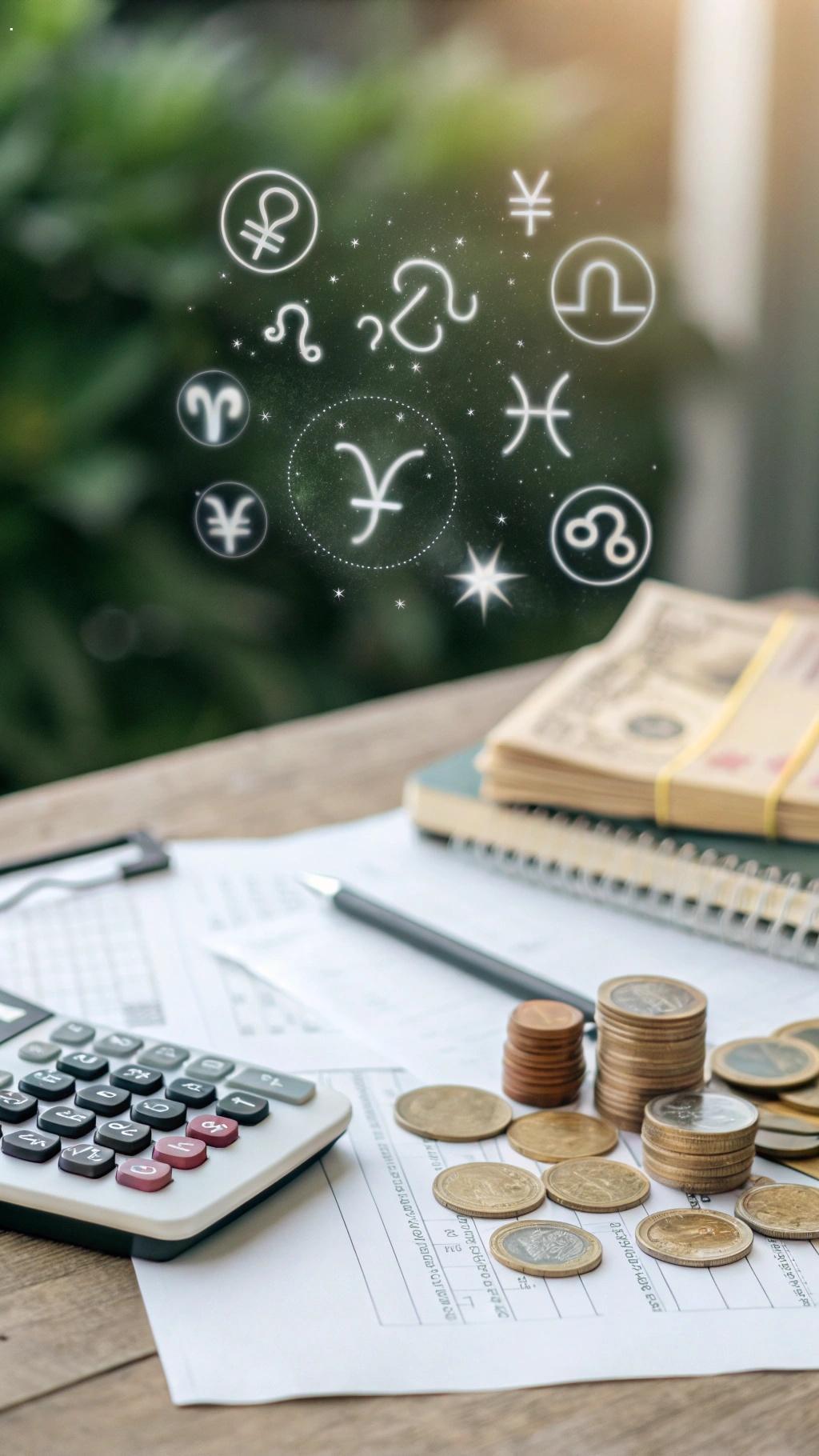 Imagem representando como os signos lidam com suas finanças.