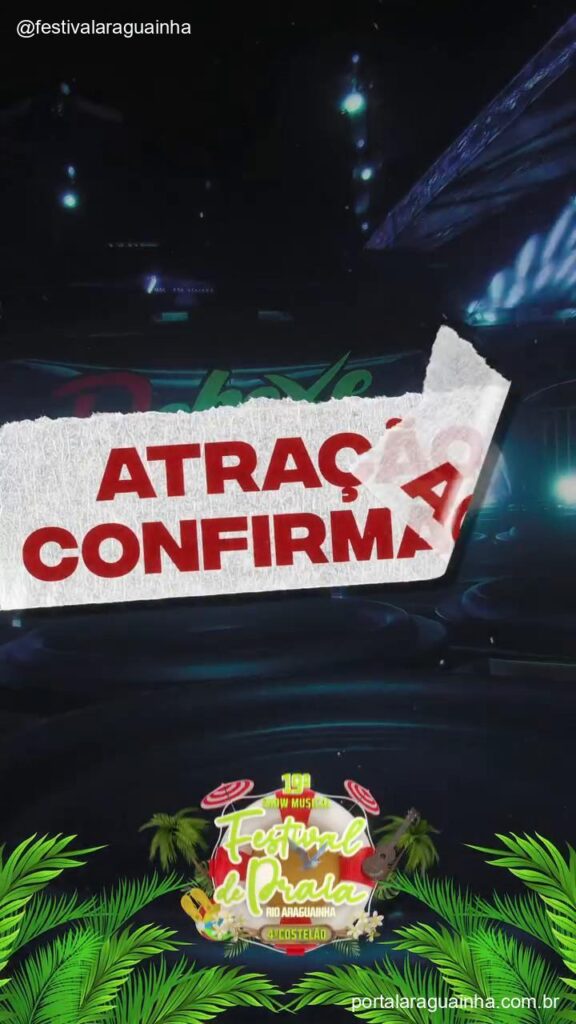 Dj deboxe atracao confirmada festival praia