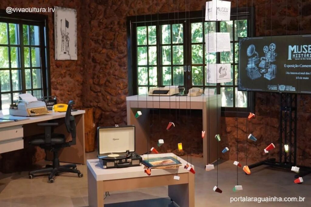 Espaco exposicao maquinas antigas museu