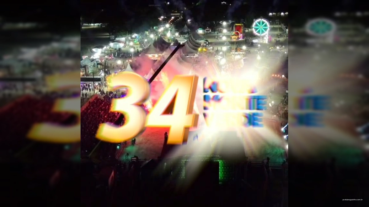 Imagens da festa de aniversário de 34 anos de Nova Monte Verde com fogos, shows e cavalgada.