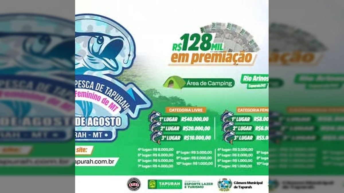 Tapurah Ferve com o 9º Festival de Pesca e 2º Festival Feminino de MT: Uma Celebração Inesquecível no Rio Arinos!