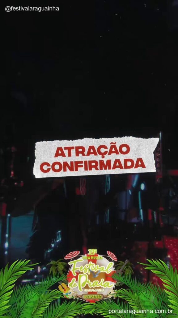 Israel rodolffo atraçao confirmada festival araguainha