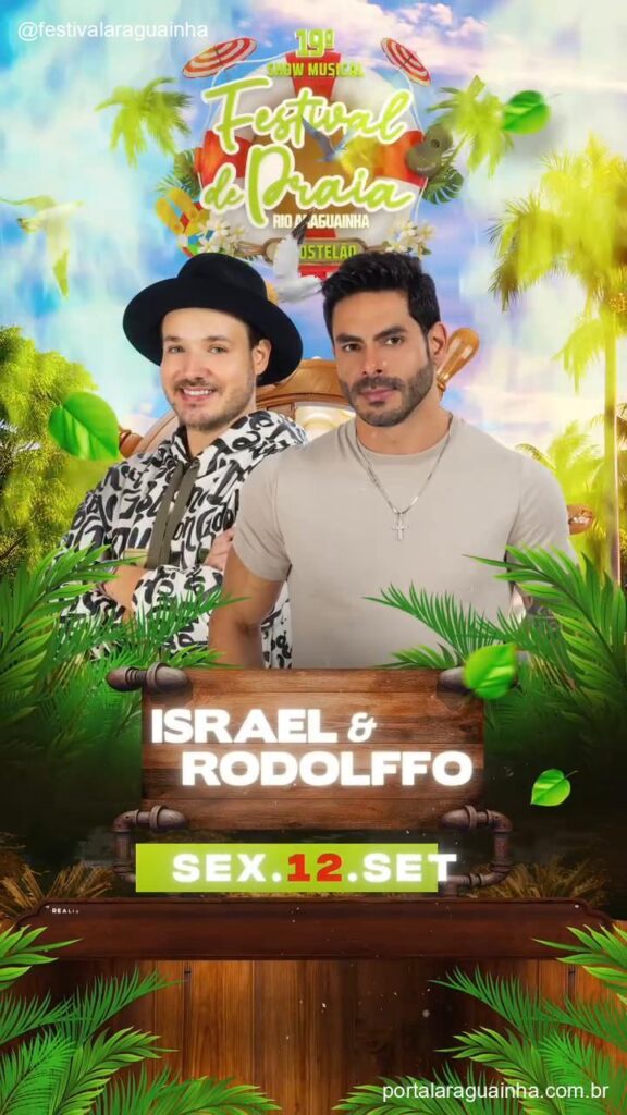 Israel rodolffo detalhes evento festival praia