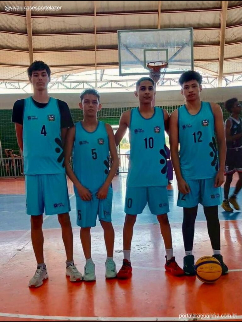 Jogadores basquete masculino lucas rio verde camisa azul claro