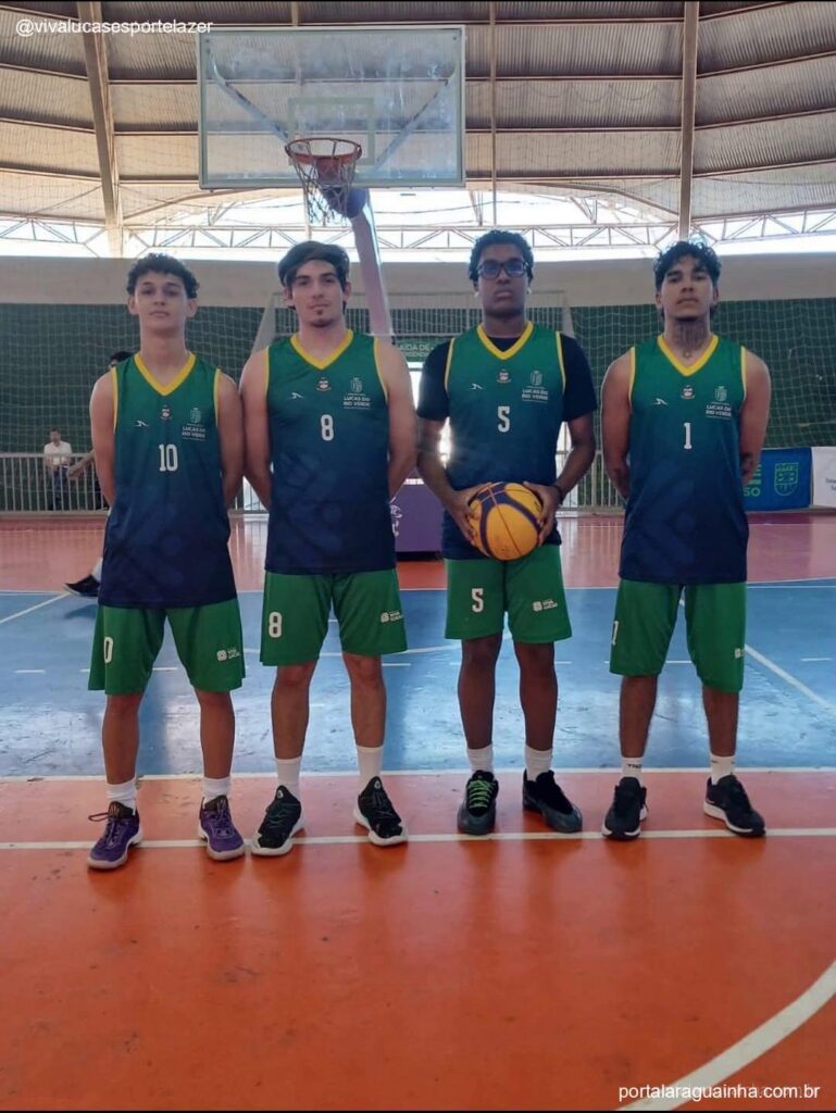 Jogadores basquete masculino lucas rio verde camisa verde escura