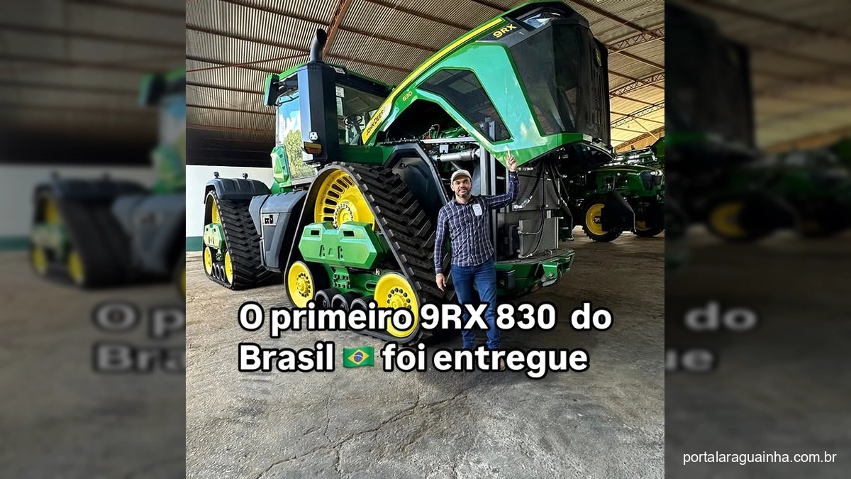 Gigante Chega ao Brasil: Primeiro Trator John Deere 9RX 830 Aterrissa em Lucas do Rio Verde!