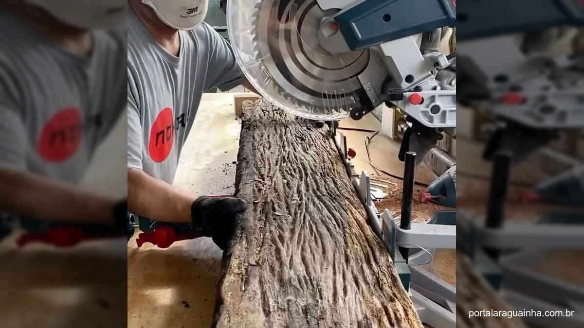 Da Sucata à Obra de Arte: A Incrível Transformação da Madeira Peroba por Nohara Wood