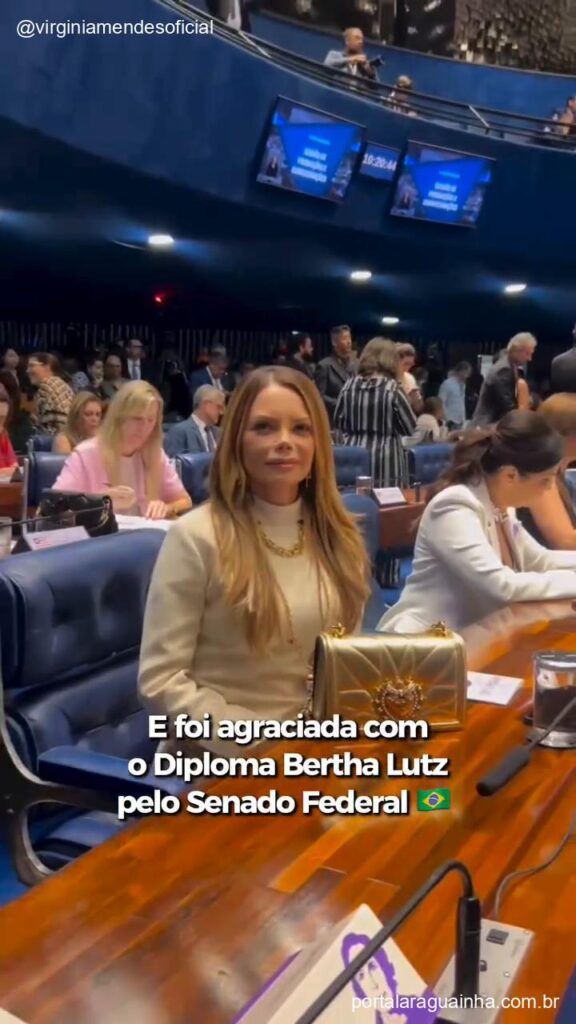 Virginia mendes diploma bertha lutz senado