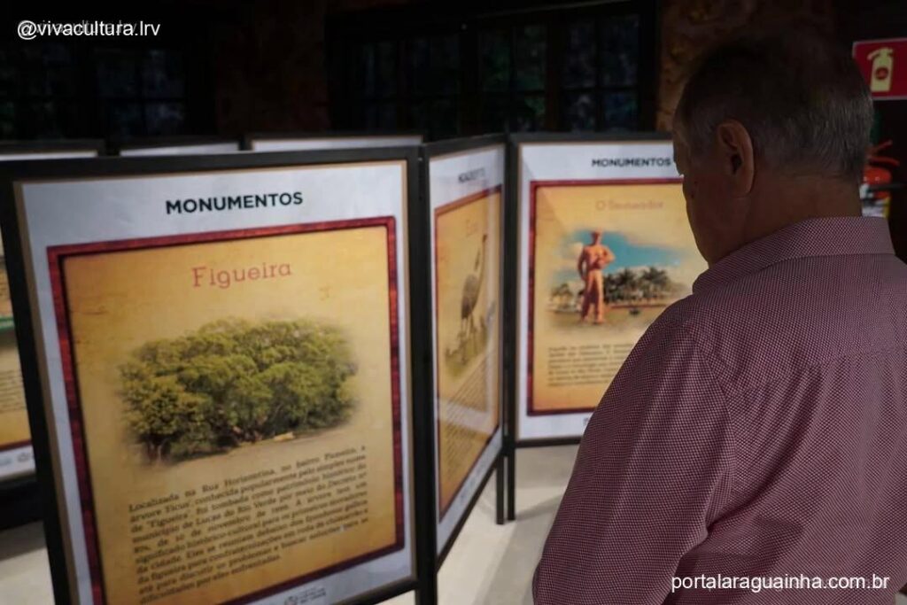 Visitante exposicao monumentos museu