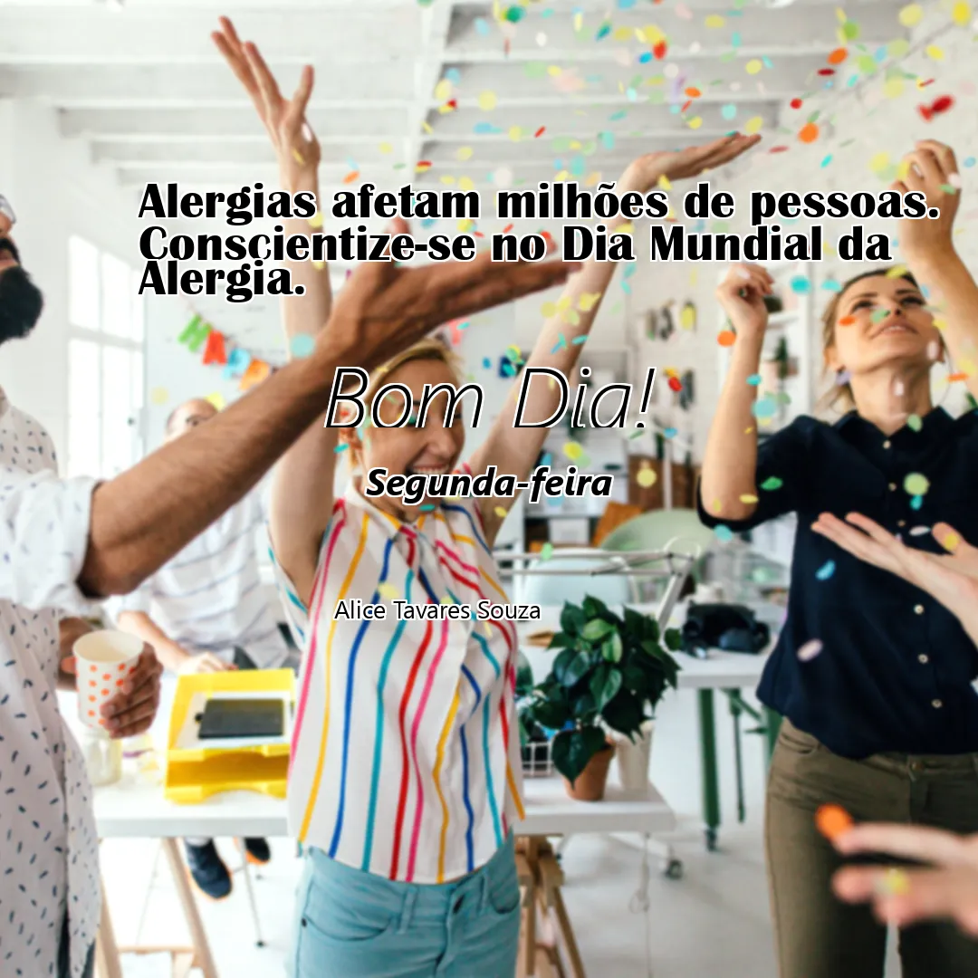 Alergias afetam milhões de pessoas. Conscientize-se no Dia Mundial da Alergia.