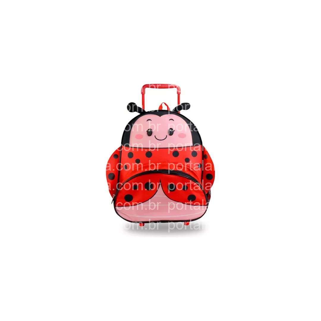 Mochila Escolar Infantil Pets Com Rodinhas Para Puxar