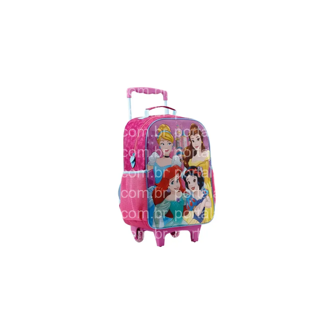 Mochila Escolar Com Rodinhas Xeryus - Princesas R - Grande