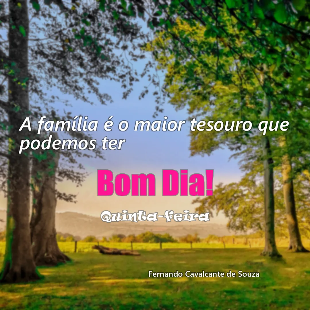 A família é o maior tesouro que podemos ter