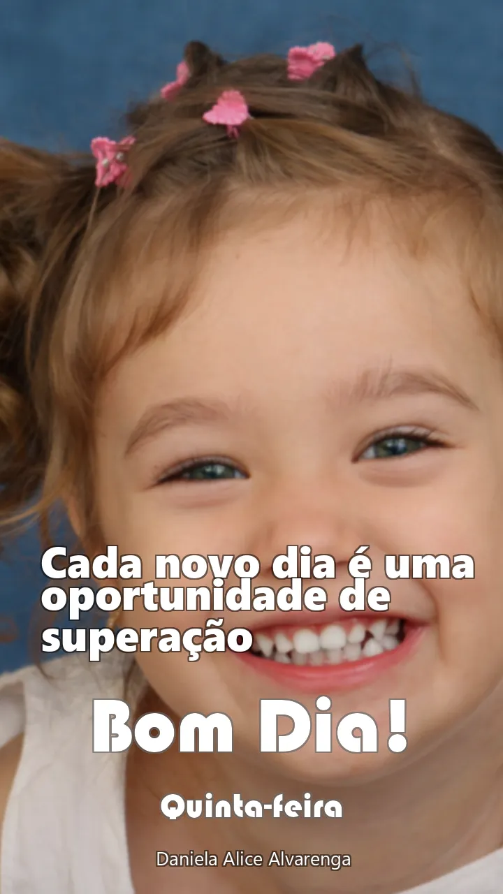 Cada novo dia é uma oportunidade de superação