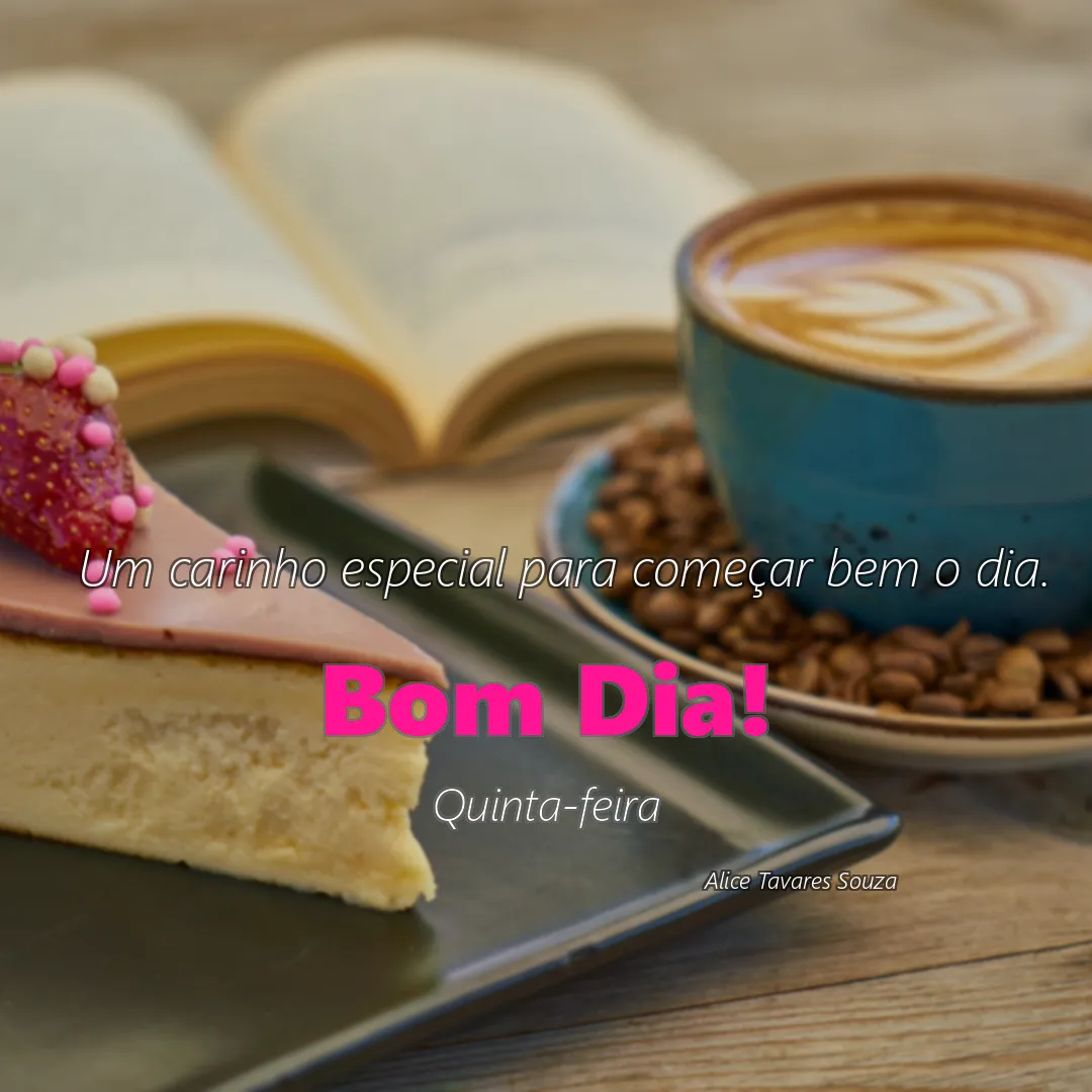 Um carinho especial para começar bem o dia.