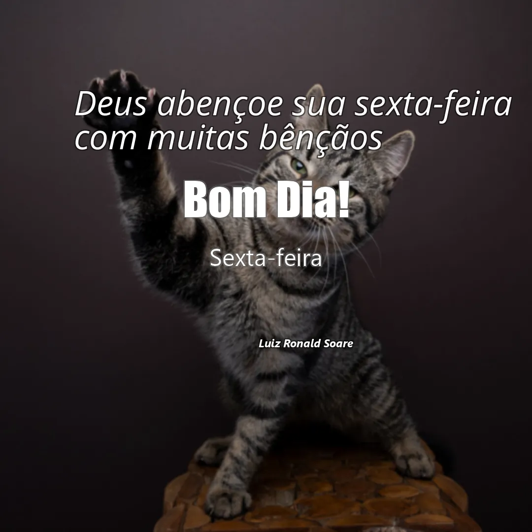 Deus abençoe sua sexta-feira com muitas bênçãos