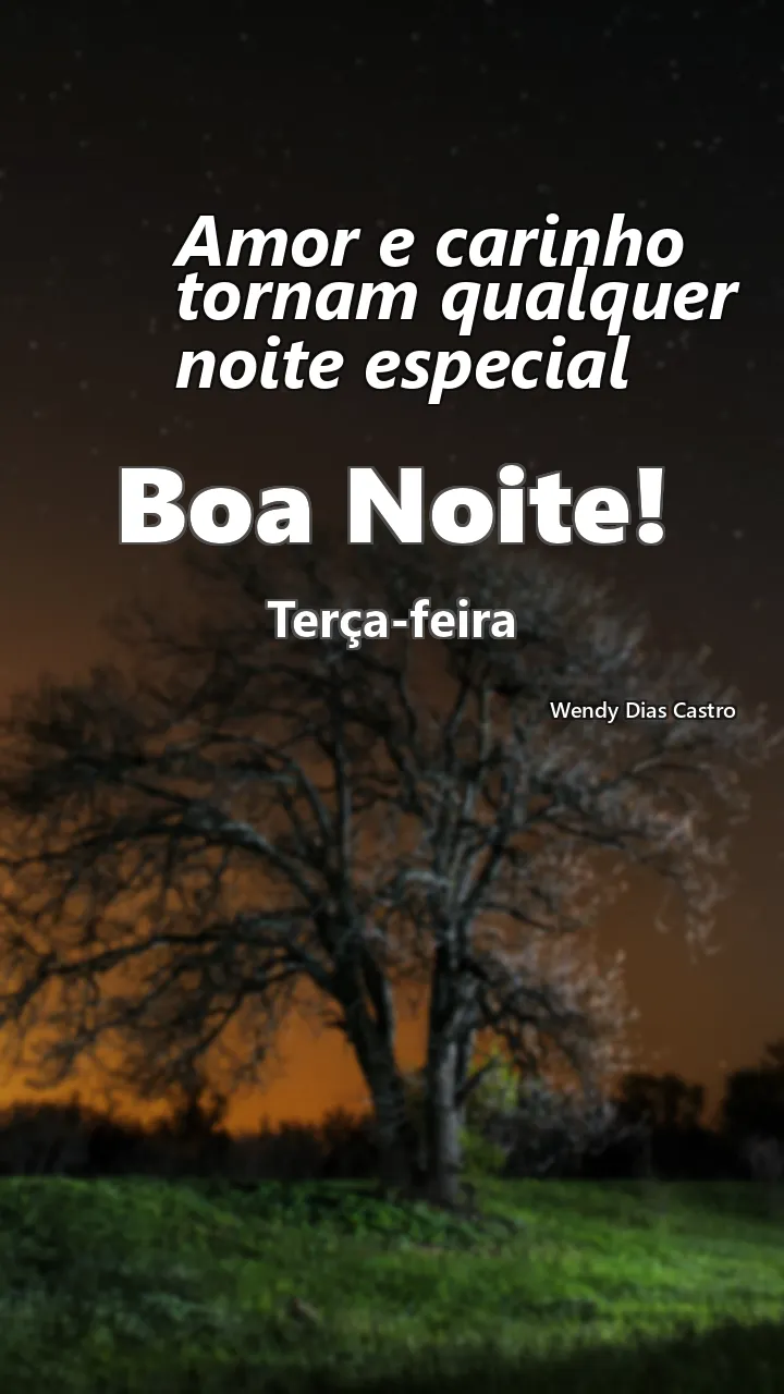 Amor e carinho tornam qualquer noite especial