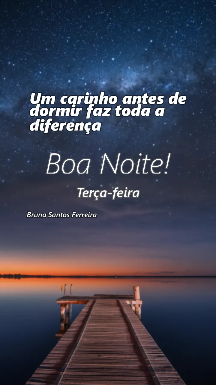 Um carinho antes de dormir faz toda a diferença