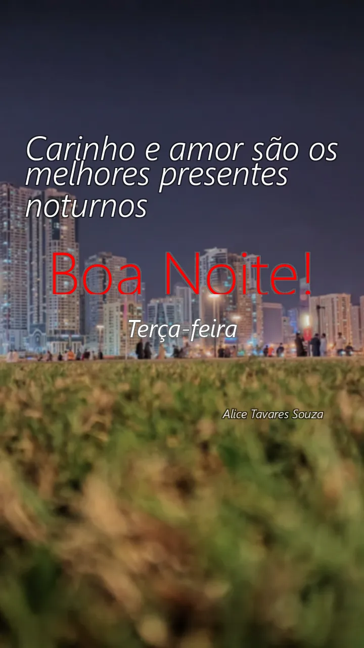 Carinho e amor são os melhores presentes noturnos