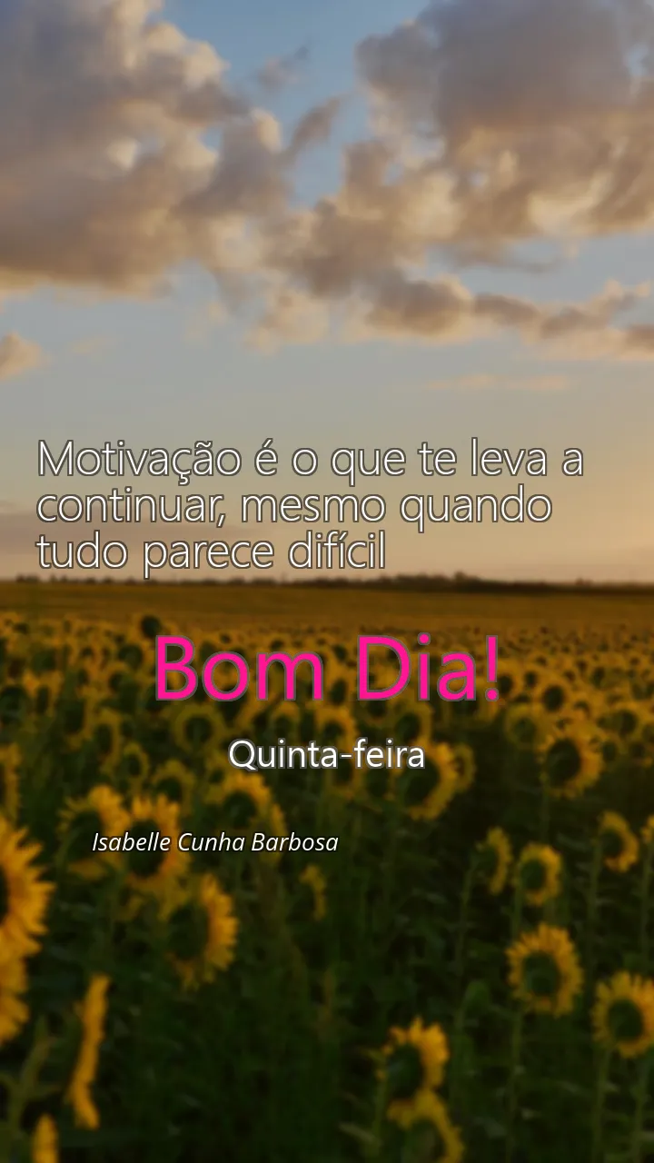 Motivação é o que te leva a continuar, mesmo quando tudo parece difícil