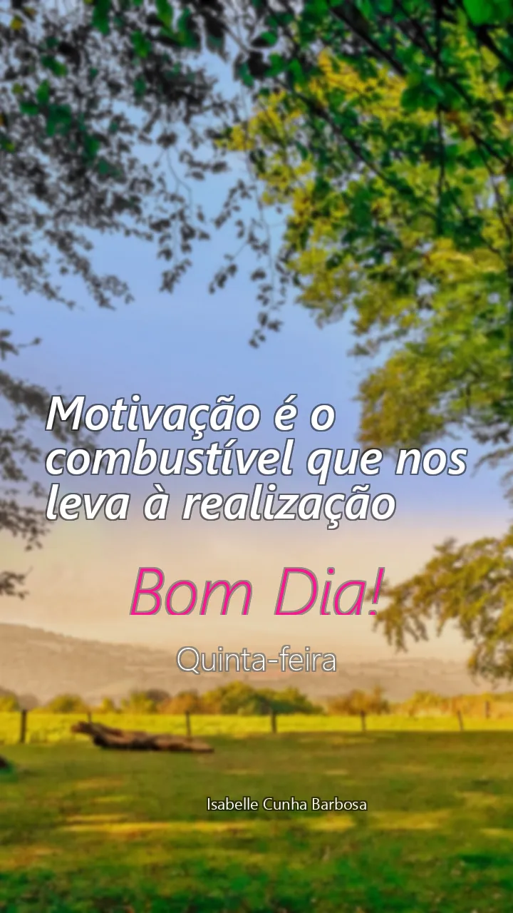 Motivação é o combustível que nos leva à realização